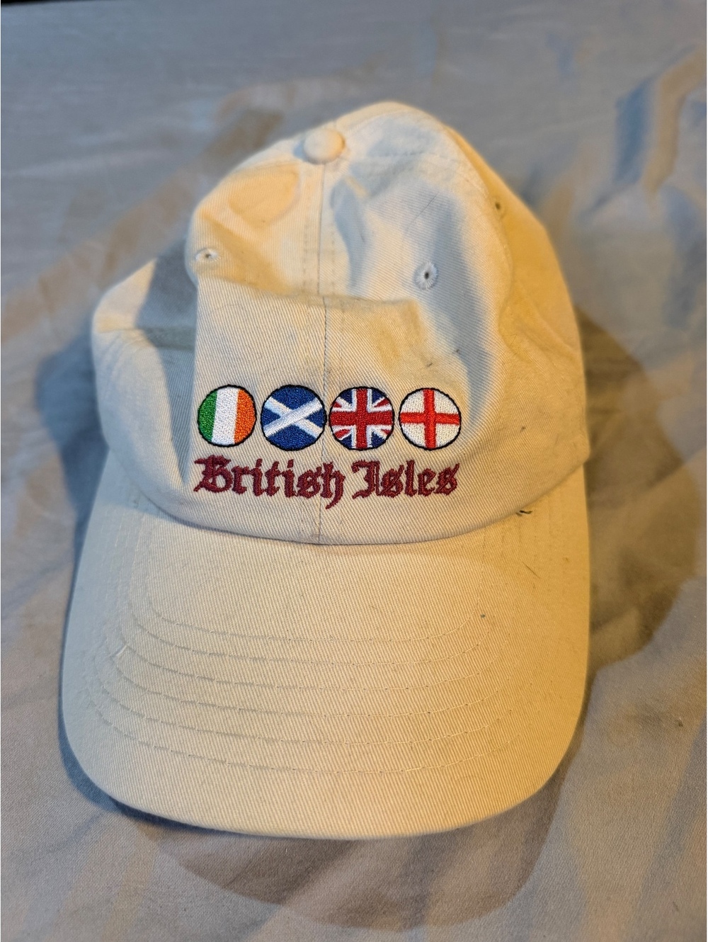 Princess Cruises British Isles Embroidered Baseball Cap Hat 100% Cotton